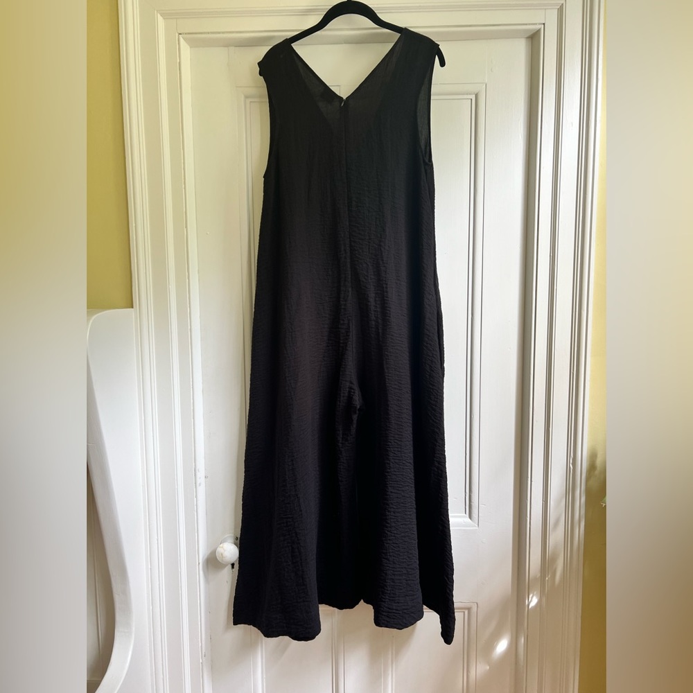GREI New York black palazzo jumpsuit M